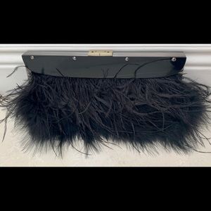 NEW BCBG Maxazria Feather Clutch